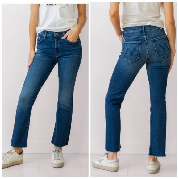 Mother The Pony Boy Ankle Fray Jeans Size 25 - Picture 1 of 13